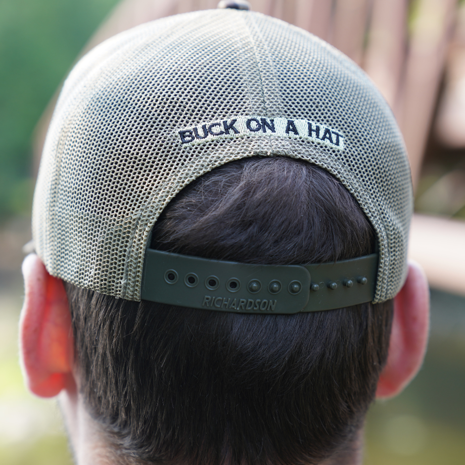 Mossy Oak Bottomland Buck On A Hat